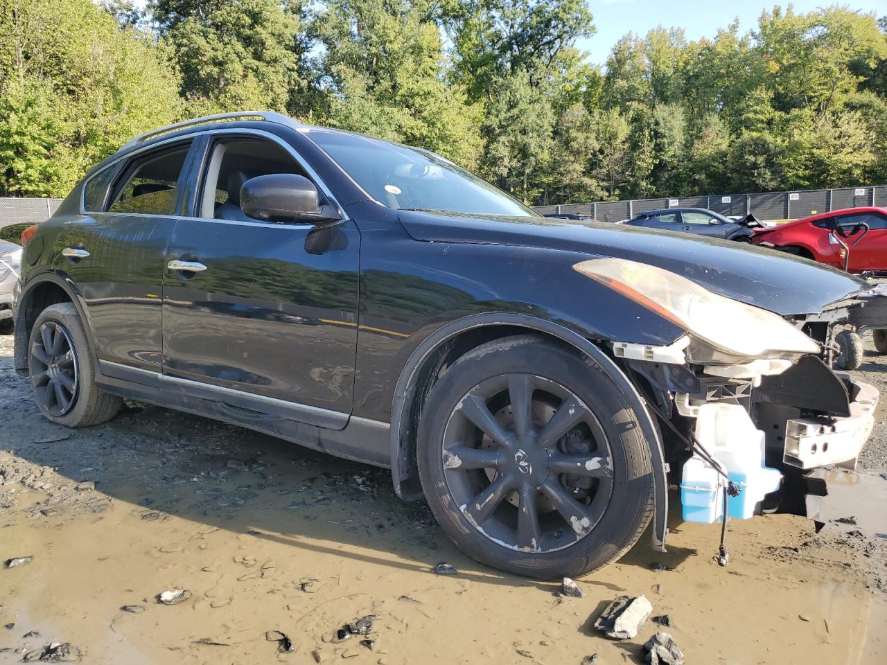 2010 Infiniti EX VIN JN1AJ0HR9AM756430 Copart auction photo, all over / undercarriage damage thumbnail 4