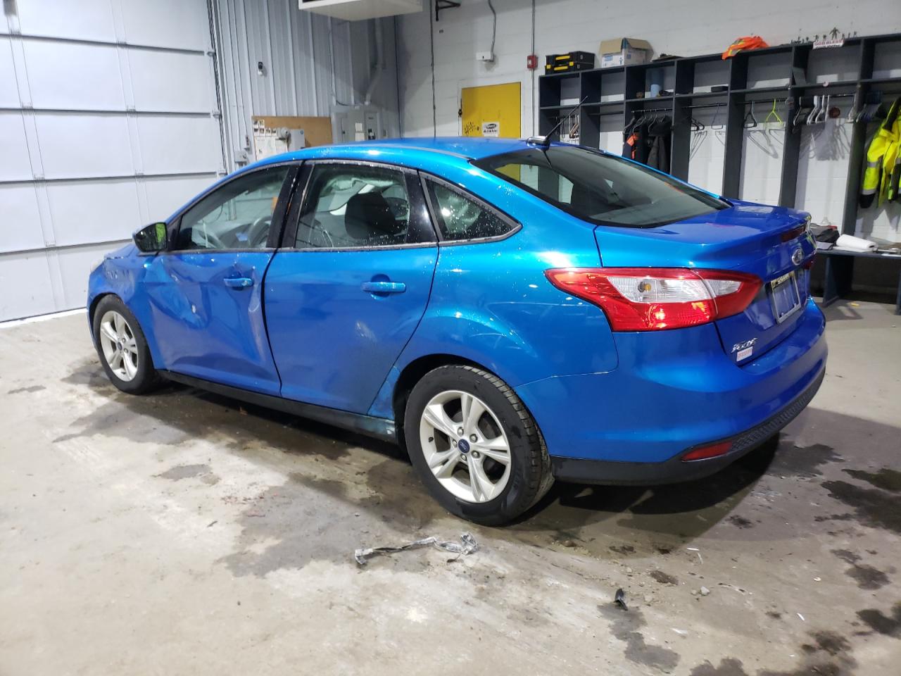 2014 Ford Focus VIN 1FADP3F22EL456794 Copart auction photo, side / front end damage thumbnail 2