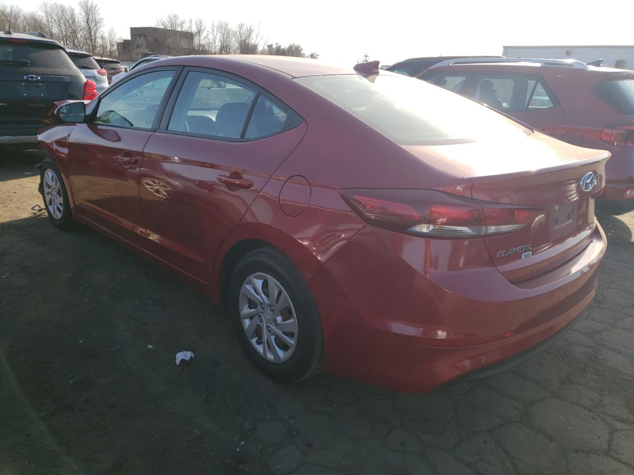 2017 Hyundai Elantra VIN 5NPD74LFXHH212410 Copart auction photo, front end / minor dent/scratches damage thumbnail 2