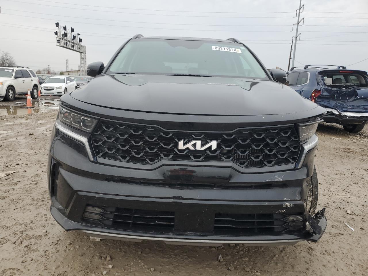 2023 KIA Sorento VIN 5XYRKDLFXPG191679 Copart auction photo, front end damage thumbnail 5