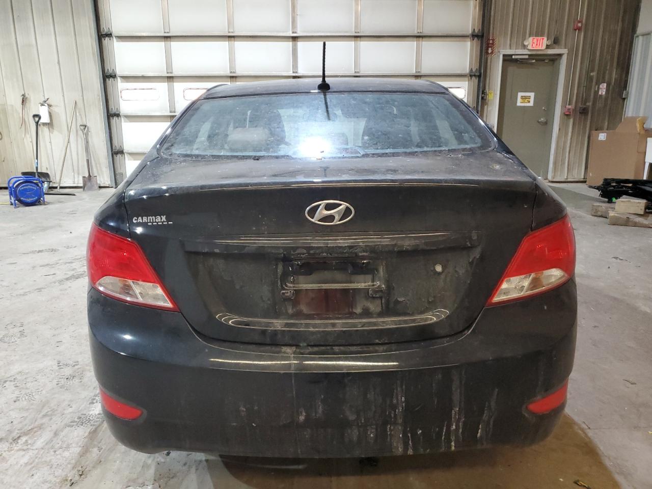 2016 Hyundai Accent VIN KMHCT4AEXGU988845 Copart auction photo, burn / front end damage thumbnail 6