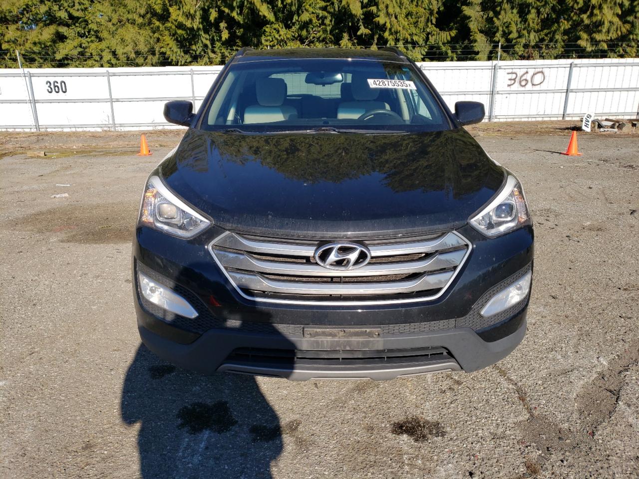 2016 Hyundai Santa Fe VIN 5XYZU3LB4GG337138 Copart auction photo, front end damage thumbnail 5