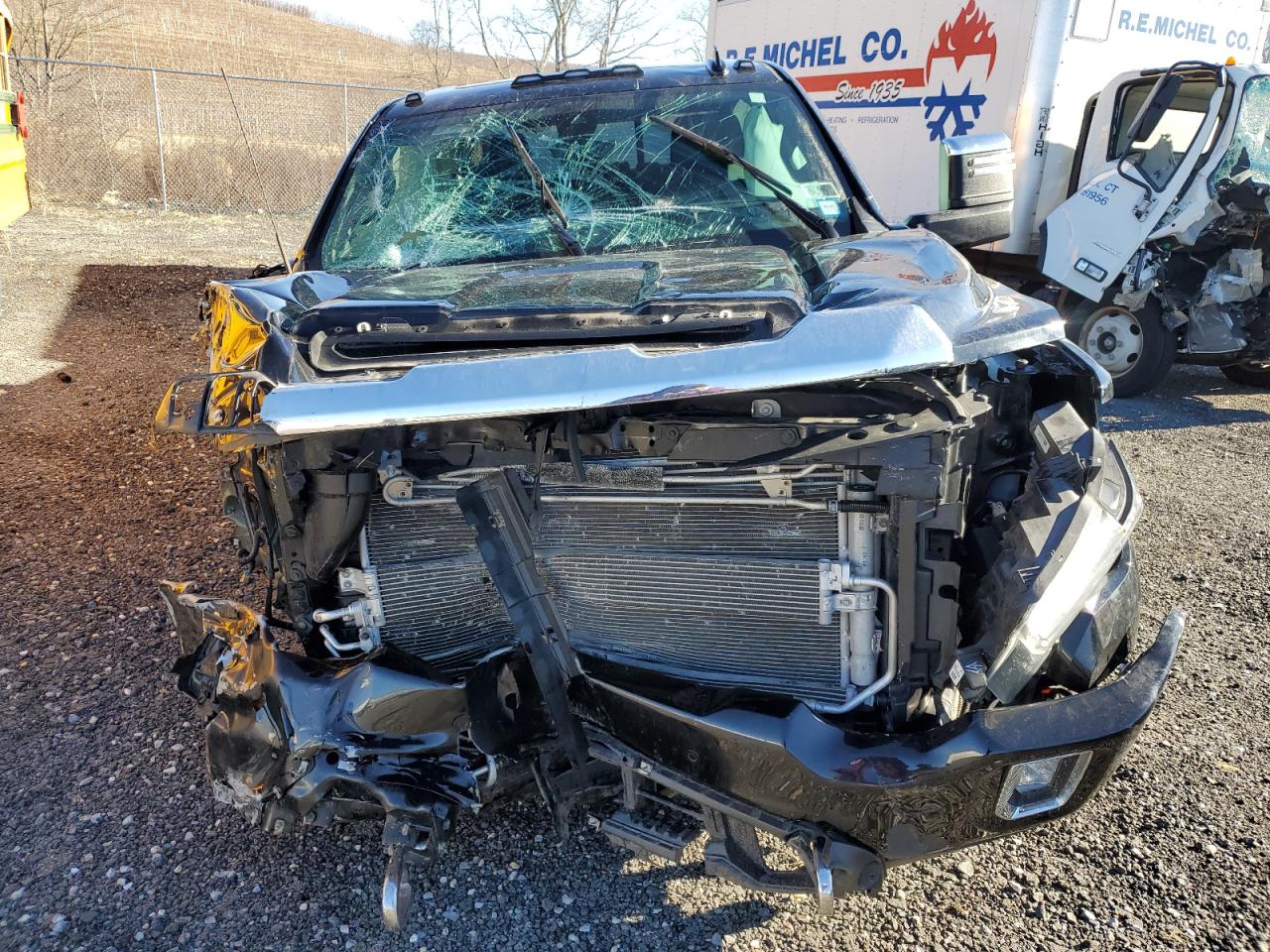 2020 GMC Sierra VIN 1GT49WEY3LF308287 Copart auction photo, front end / side damage thumbnail 5