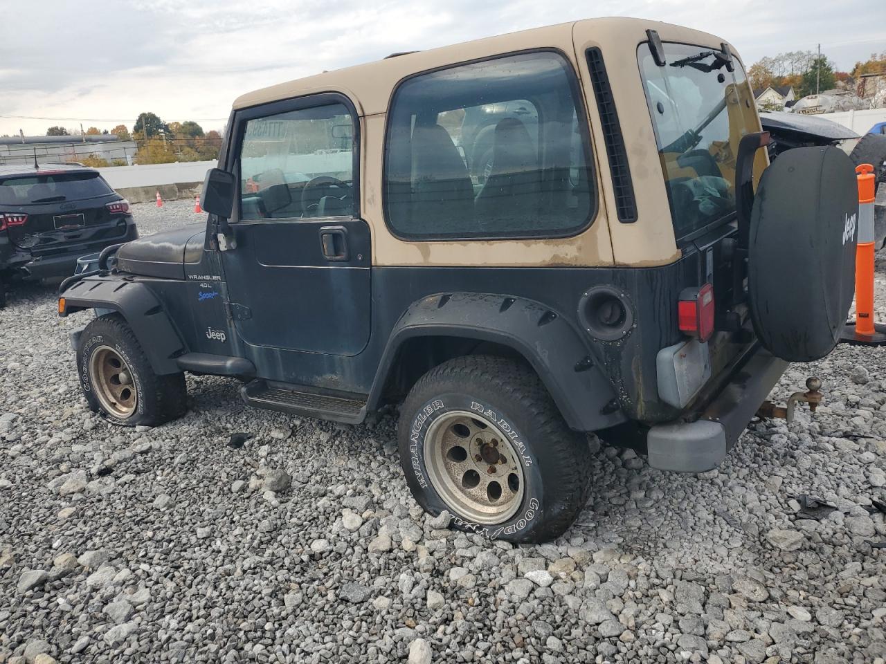 1998 Jeep Wrangler VIN 1J4FY19S3WP705057 Copart auction photo, undercarriage / mechanical damage thumbnail 2