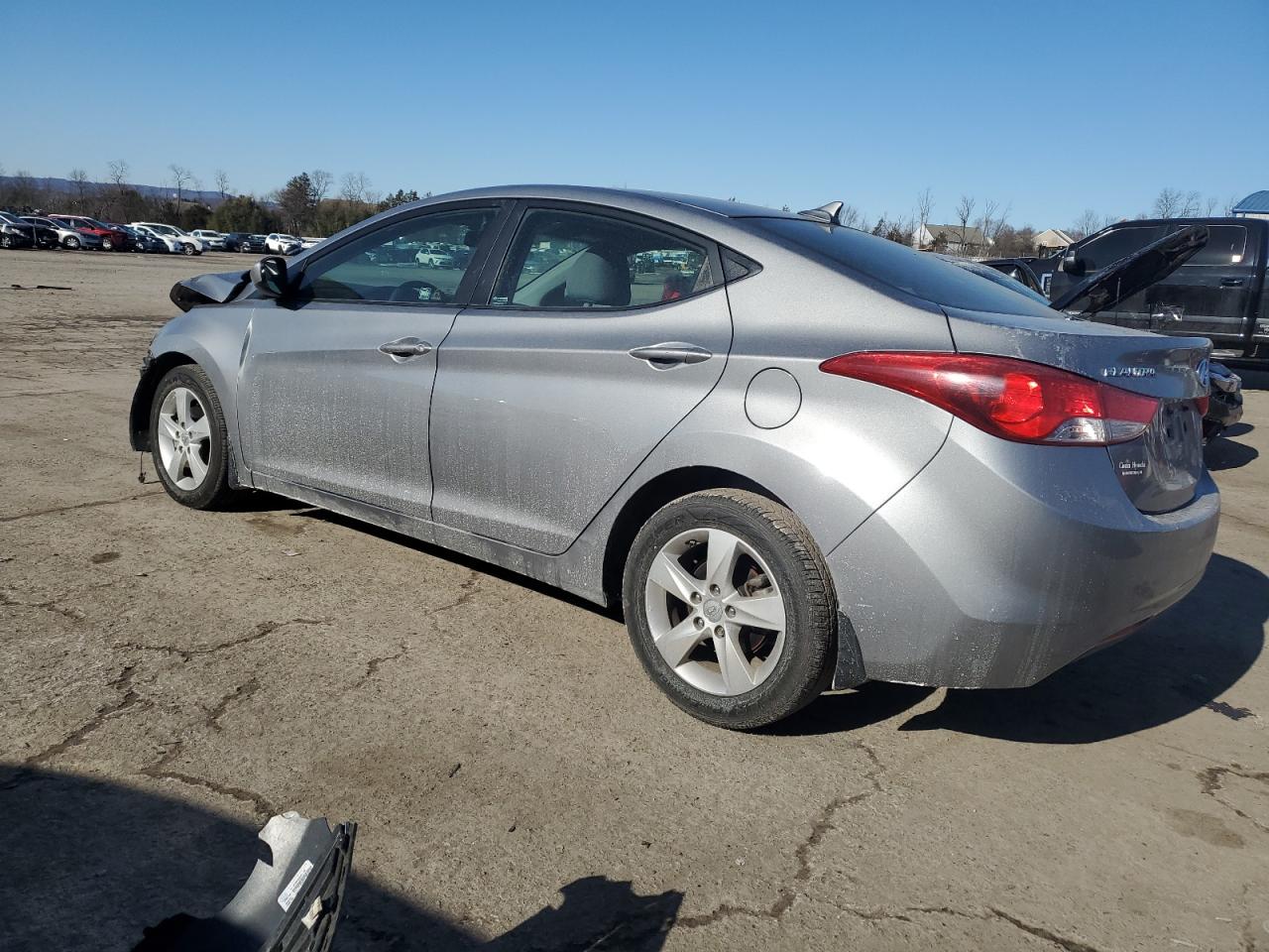 2013 Hyundai Elantra VIN KMHDH4AE3DU930691 Copart auction photo, front end damage thumbnail 2