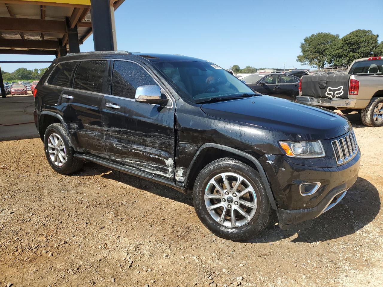 2014 Jeep Grand Cherokee VIN 1C4RJFBG2EC227147 Copart auction photo, side / front end damage thumbnail 4