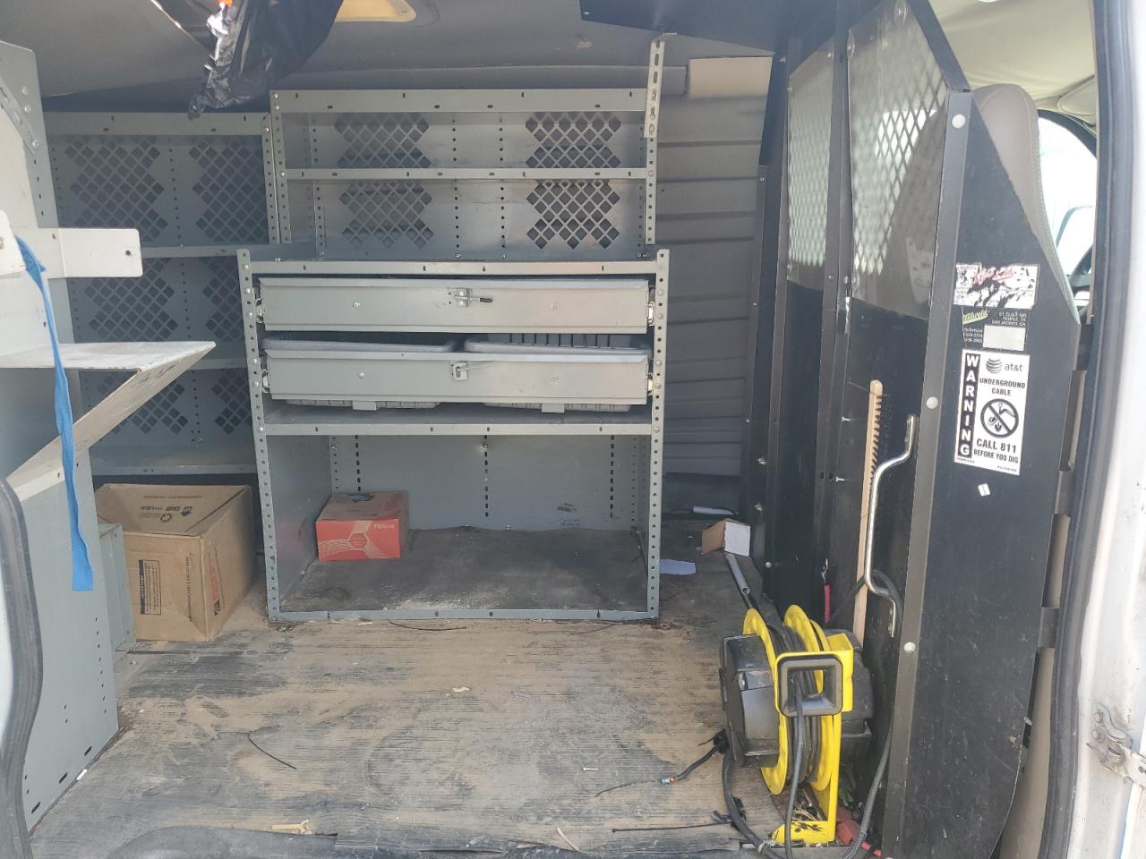 2007 Chevrolet Express VIN 1GCGG25V171173377 Copart auction photo, side / top/roof damage thumbnail 10