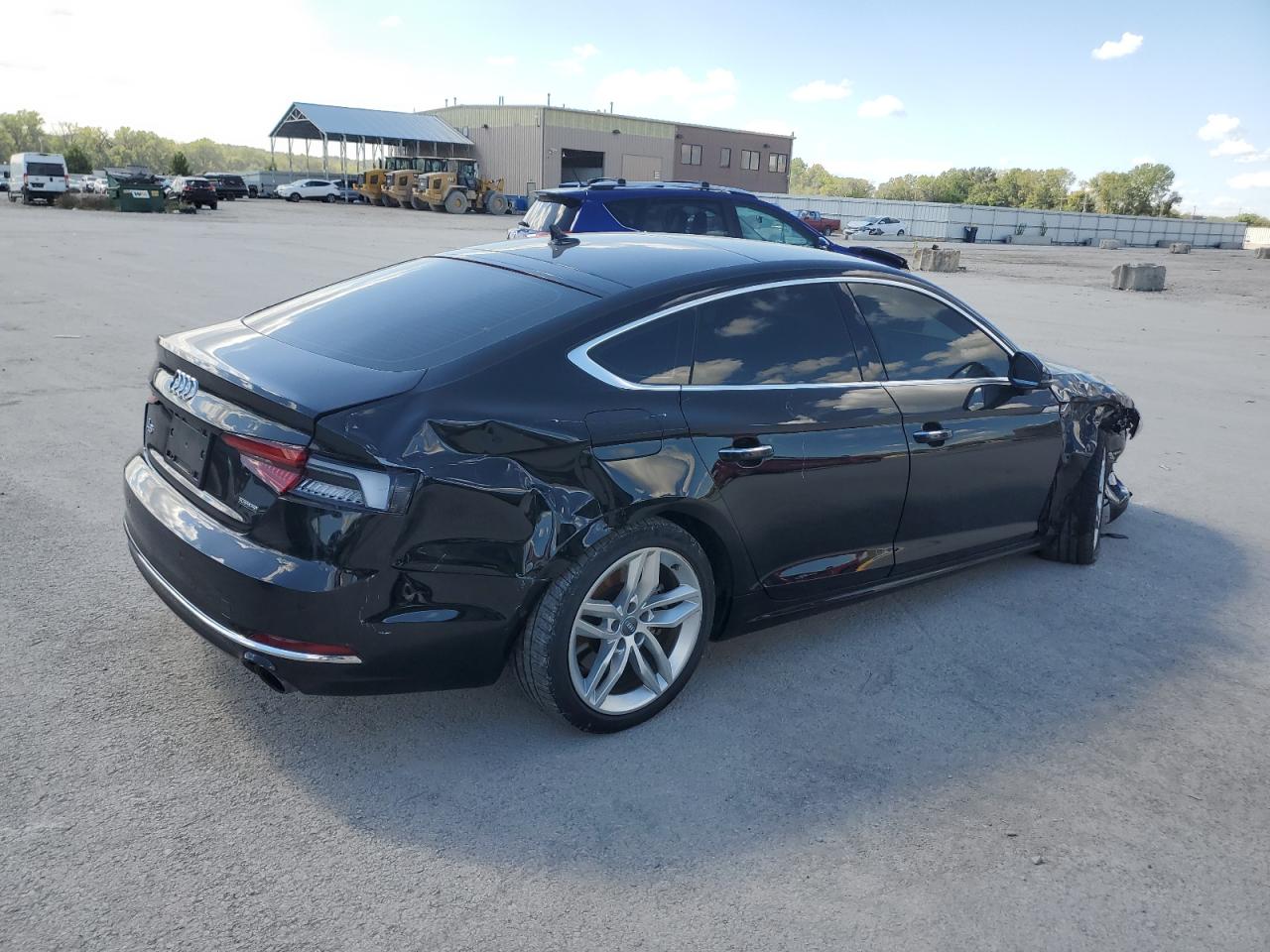 2019 Audi A5 VIN WAUCNCF51KA076890 Copart auction photo, front end damage thumbnail 3