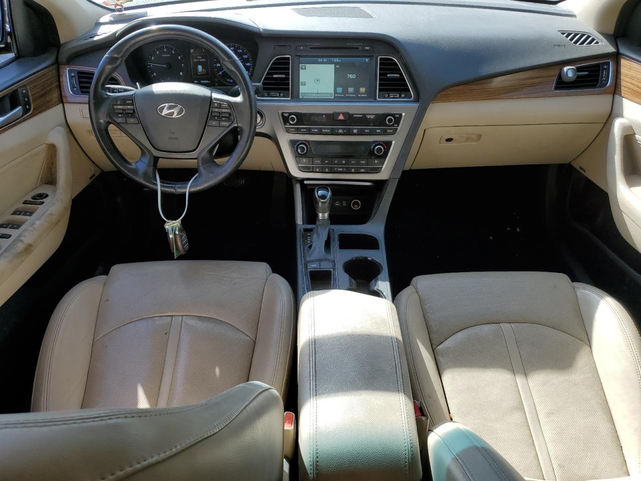 2015 Hyundai Sonata VIN 5NPE34AF1FH084333 Copart auction photo, side / minor dent/scratches damage thumbnail 8