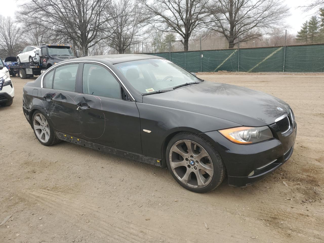 2006 BMW 3er VIN WBAVB335X6PS15021 Copart auction photo, rear end / side damage thumbnail 4