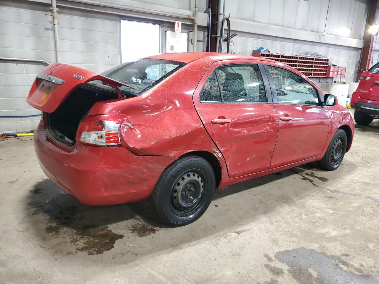 2007 Toyota Yaris VIN JTDBT923574003054 Copart auction photo, side / rear end damage thumbnail 3