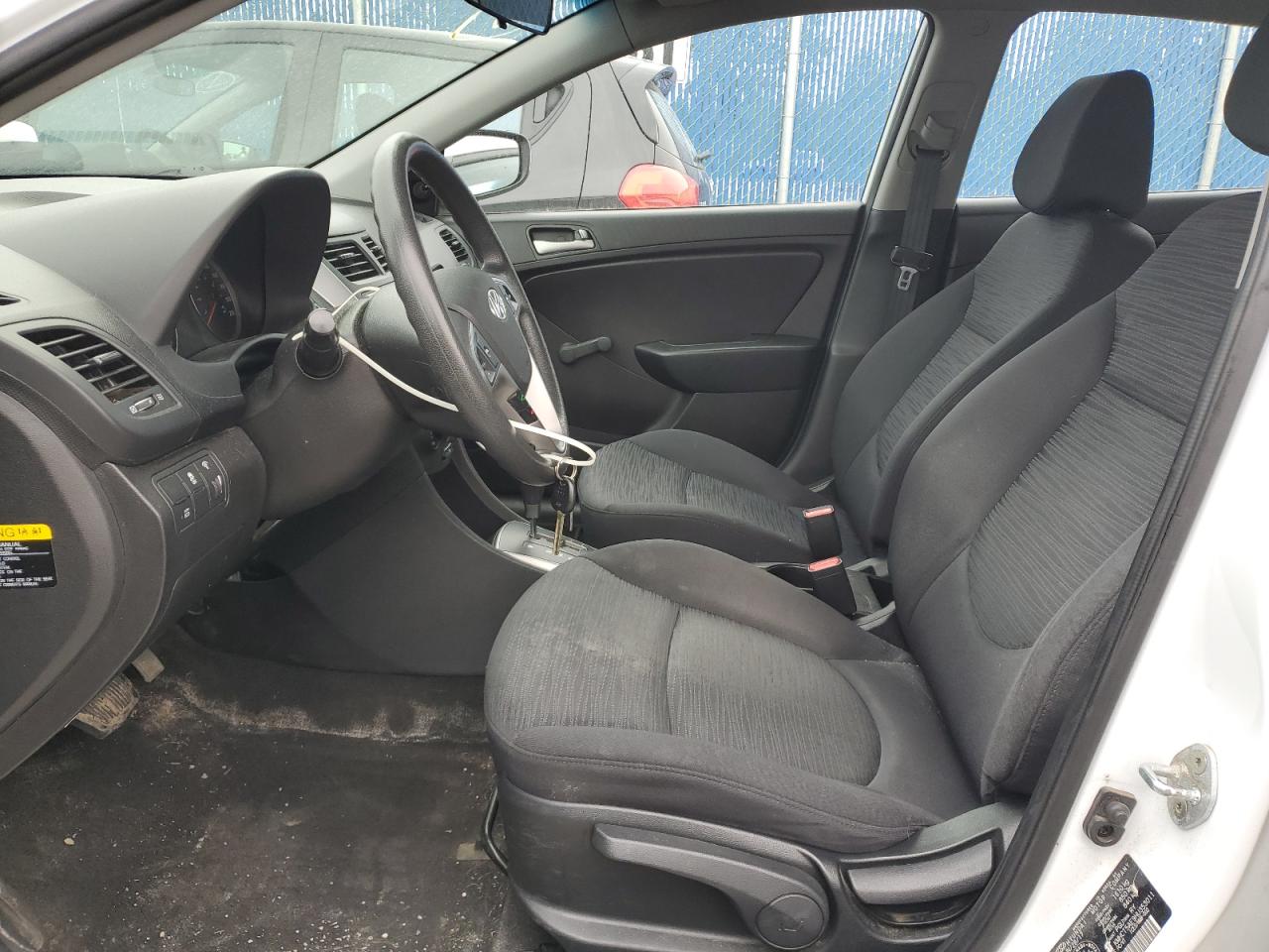 2017 Hyundai Accent VIN KMHCT5AE9HU353011 Copart auction photo, front end damage thumbnail 7