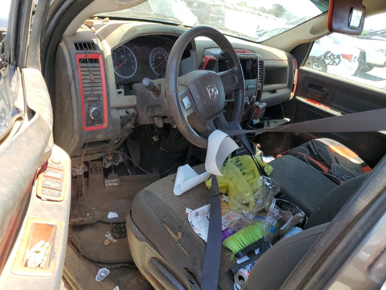 2011 Dodge RAM VIN 1D7RB1GK9BS635231 Copart auction photo, side / front end damage thumbnail 8