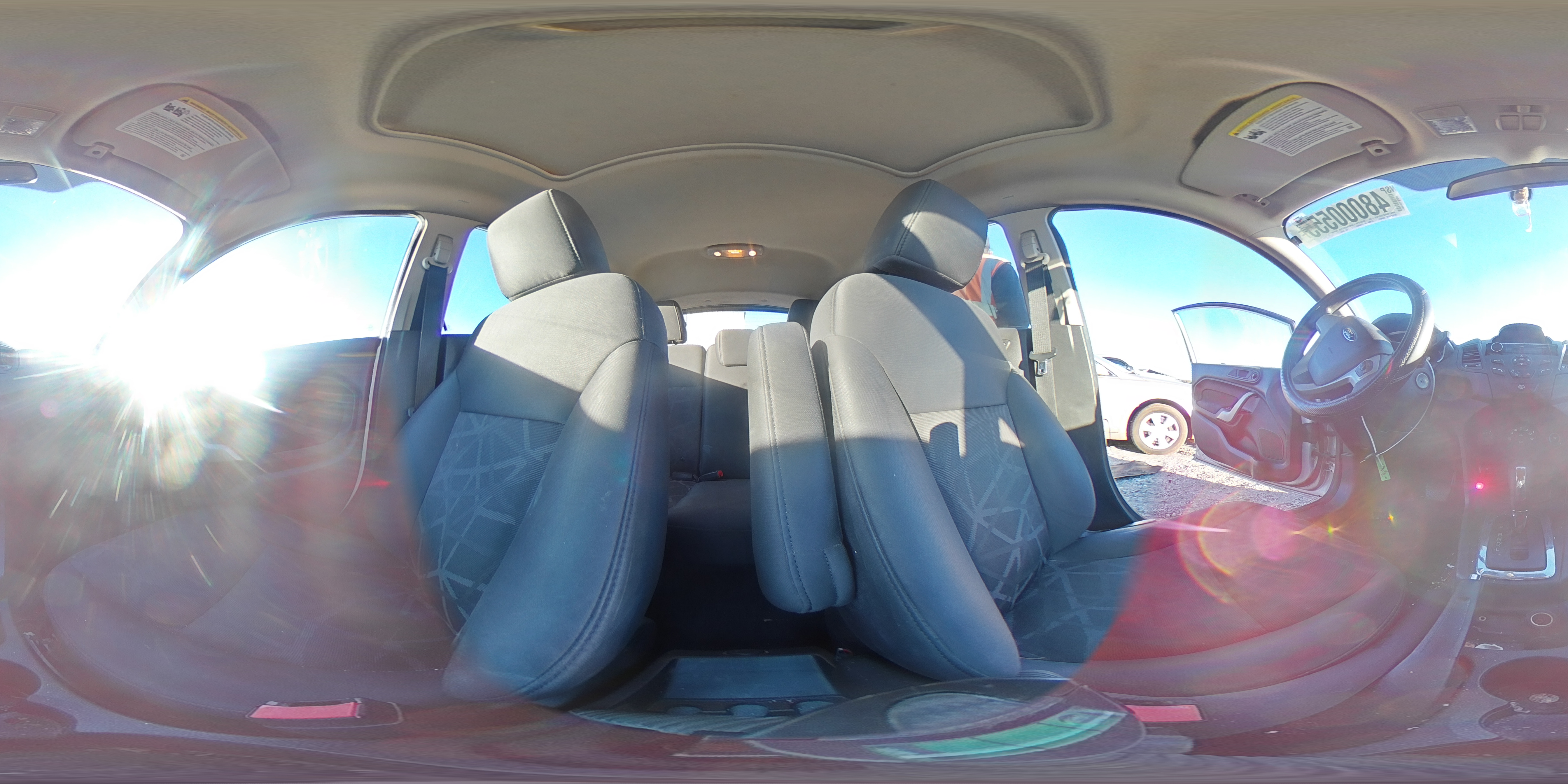 2012 Ford Fiesta VIN 3FADP4EJ3CM194231 Copart auction photo, rear end damage thumbnail 13