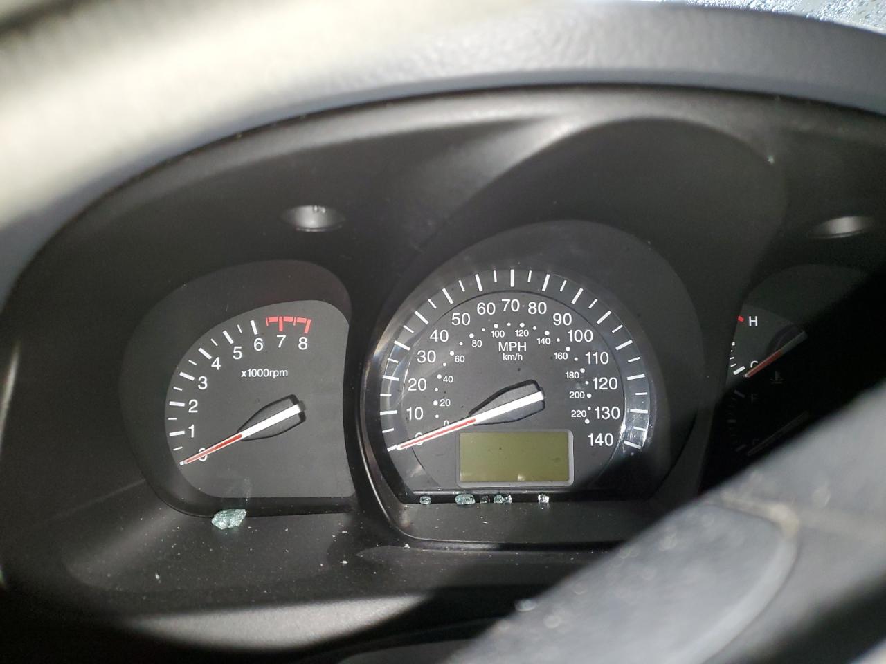 2008 KIA Spectra VIN KNAFE122585515149 Copart auction photo, side / front end damage thumbnail 9