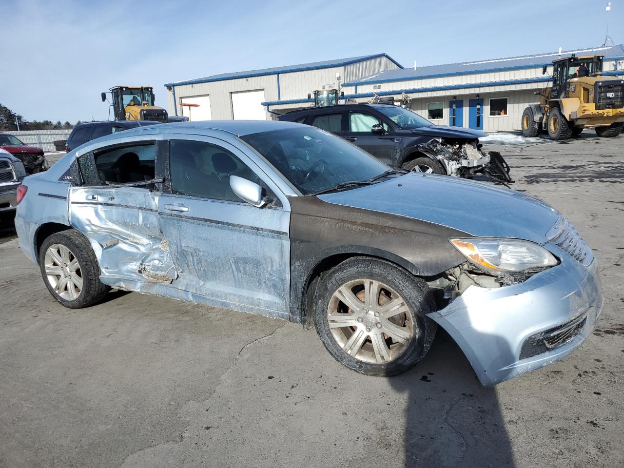 2012 Chrysler 200 VIN 1C3CCBBB9CN175440 Copart auction photo, side / front end damage thumbnail 4