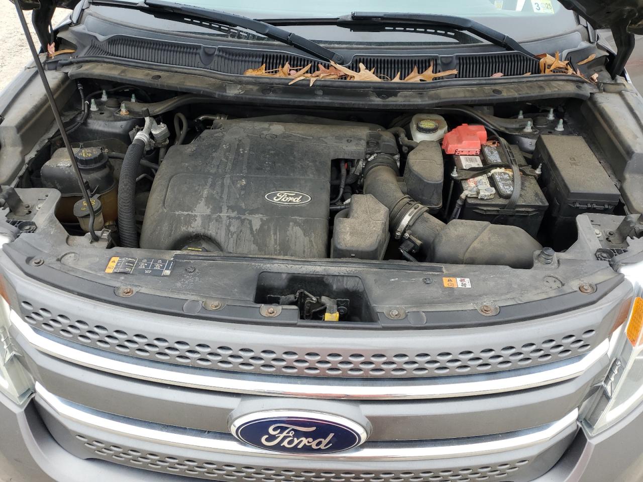 2013 Ford Explorer VIN 1FM5K8F88DGA59494 Copart auction photo, front end / side damage thumbnail 12