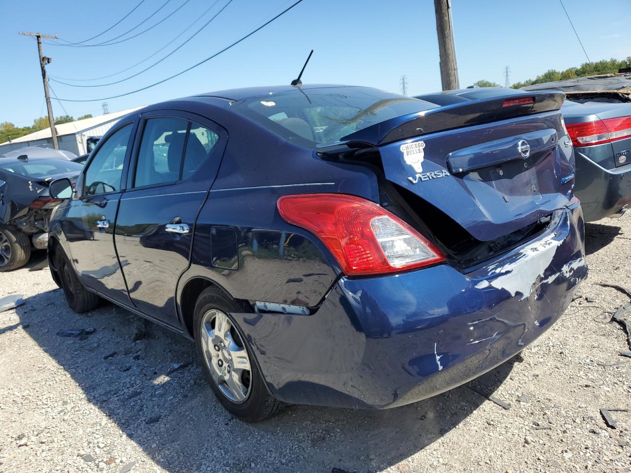 2014 Nissan Versa VIN 3N1CN7AP6EL863997 Copart auction photo, rear end / side damage thumbnail 2
