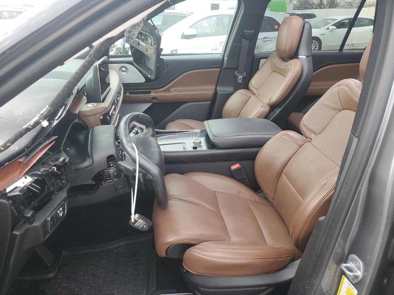 2021 Lincoln Aviator VIN 5LM5J7XC6MGL00837 Copart auction photo, all over damage thumbnail 7