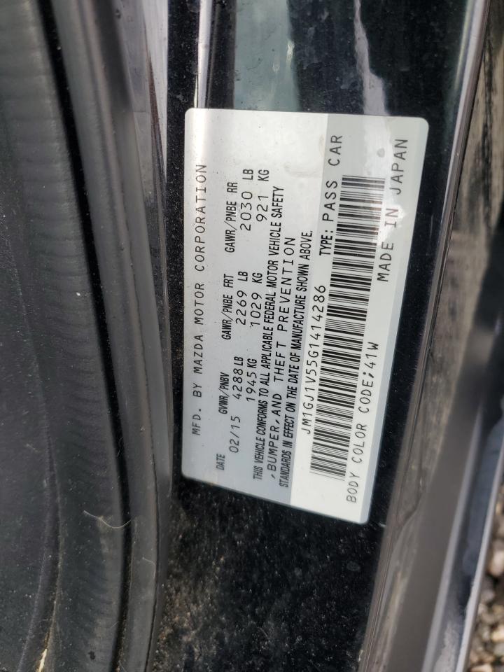 2016 Mazda 6 VIN JM1GJ1V55G1414286 Copart auction photo, front end / all over damage thumbnail 12