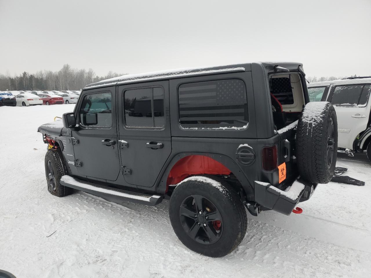 2020 Jeep Wrangler VIN 1C4HJXEN2LW225857 Copart auction photo, front end / frame damage damage thumbnail 2