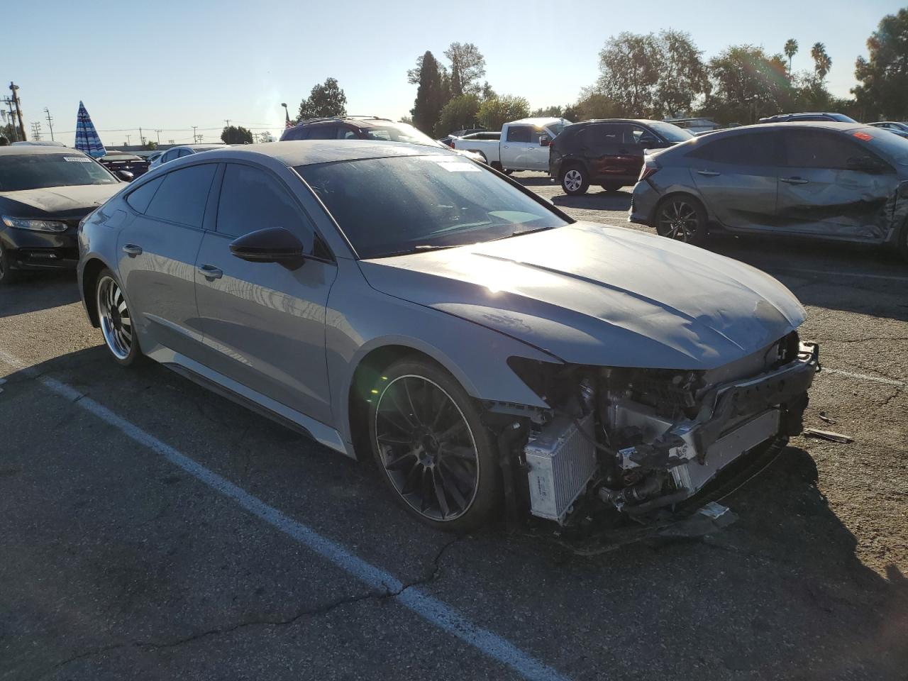 2023 Audi S7 VIN WUAPCBF25PN905991 Copart auction photo, front end / minor dent/scratches damage thumbnail 4
