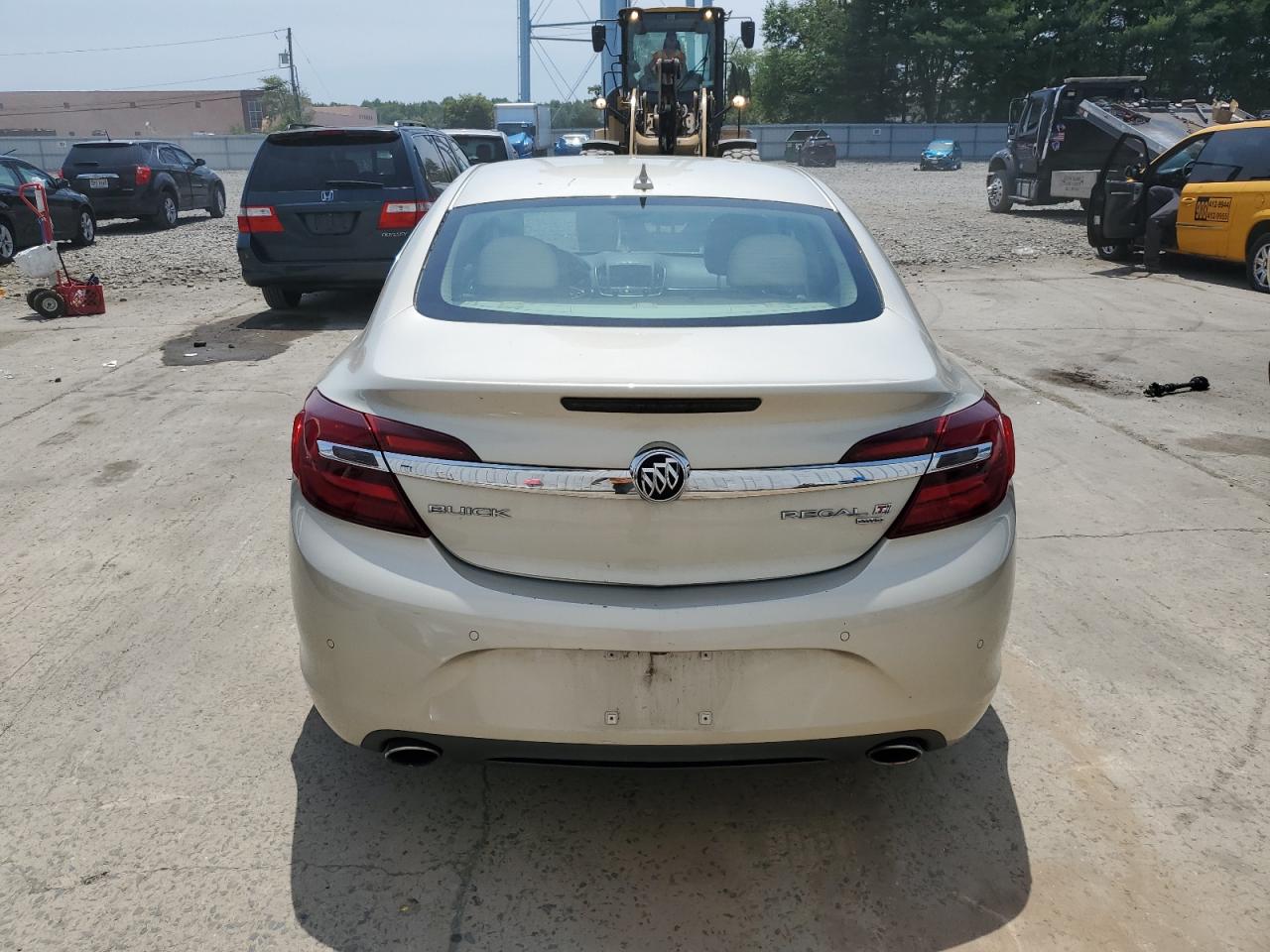 2014 Buick Regal VIN 2G4GP5EX3E9322525 Copart auction photo, side damage thumbnail 6