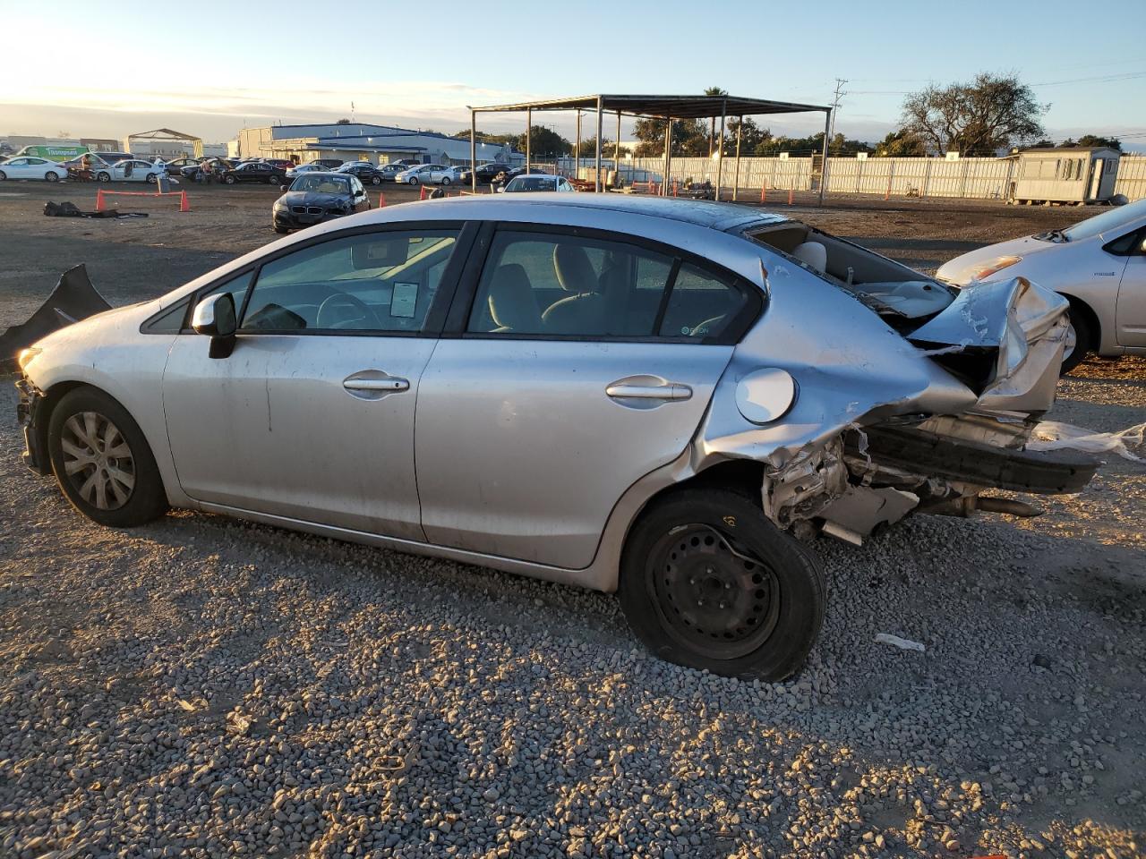 2012 Honda Civic VIN 19XFB2F52CE326736 Copart auction photo, all over damage thumbnail 2