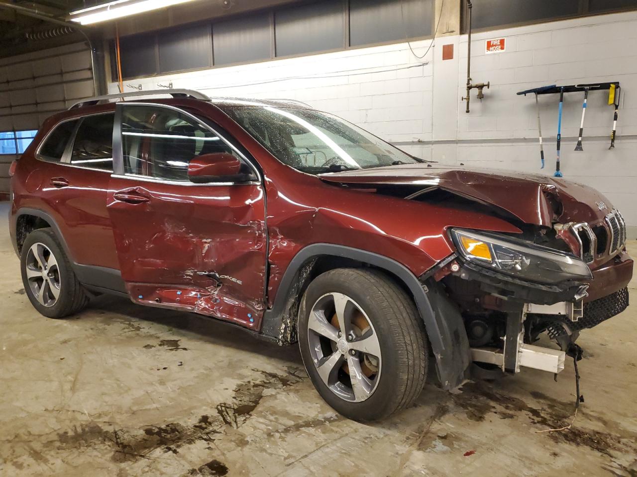 2019 Jeep Grand Cherokee VIN 1C4PJLDB5KD387178 Copart auction photo, side / front end damage thumbnail 4