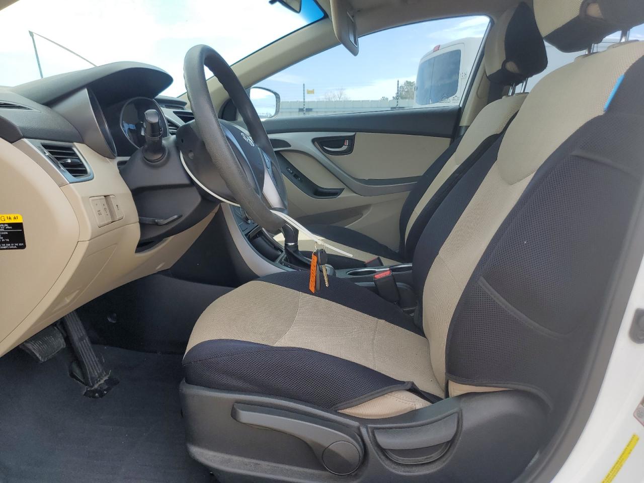 2015 Hyundai Elantra VIN 5NPDH4AEXFH593258 Copart auction photo, rear end damage thumbnail 7