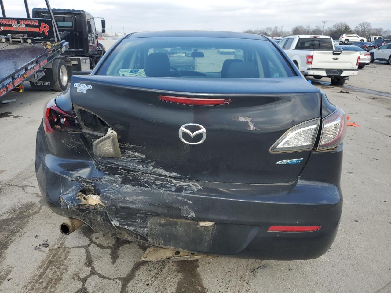 2013 Mazda 3 VIN JM1BL1V7XD1711328 Copart auction photo, rear end damage thumbnail 6