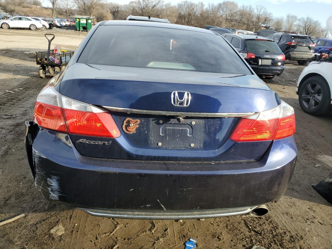 2015 Honda Accord VIN 1HGCR2F38FA130208 Copart auction photo, front end / rear end damage thumbnail 6