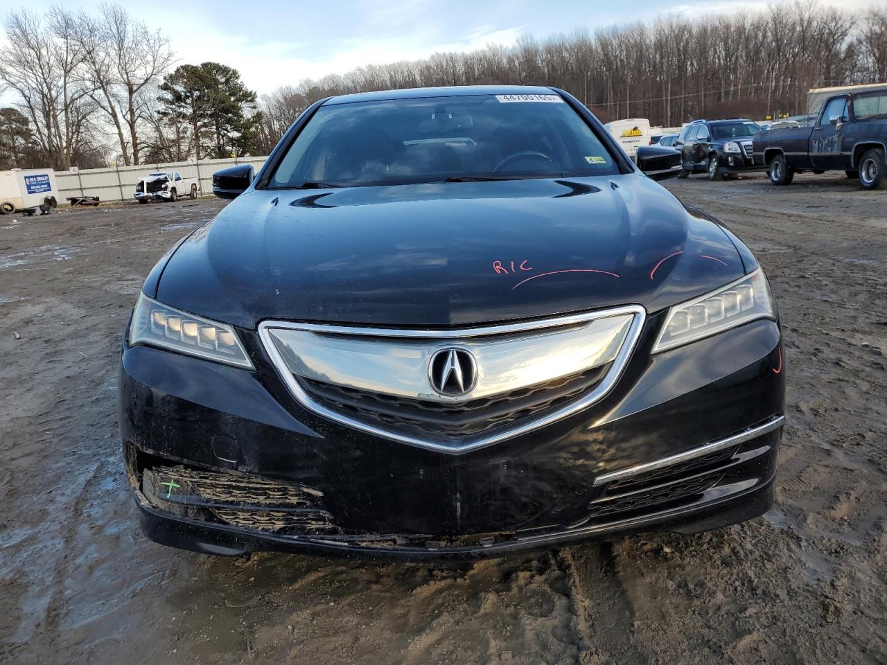 2015 Acura TLX VIN 19UUB1F3XFA018674 Copart auction photo, rear end / front end damage thumbnail 5