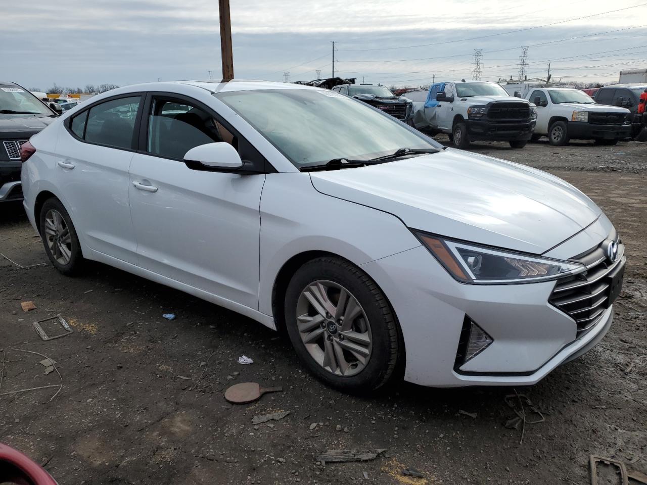2020 Hyundai Elantra VIN 5NPD84LF3LH503353 Copart auction photo, side damage thumbnail 4