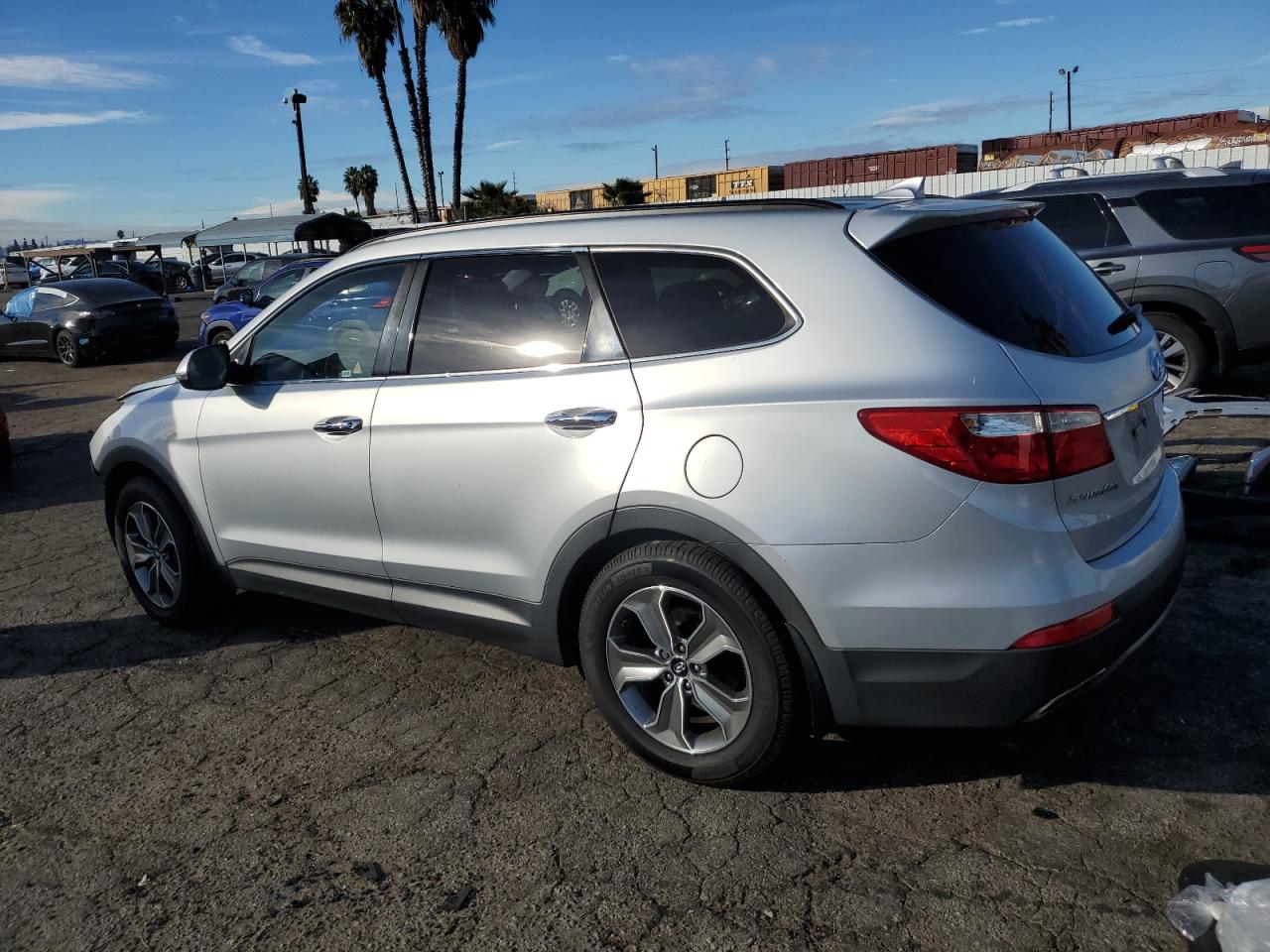 2014 Hyundai Santa Fe VIN KM8SN4HF3EU058013 Copart auction photo, front end damage thumbnail 2