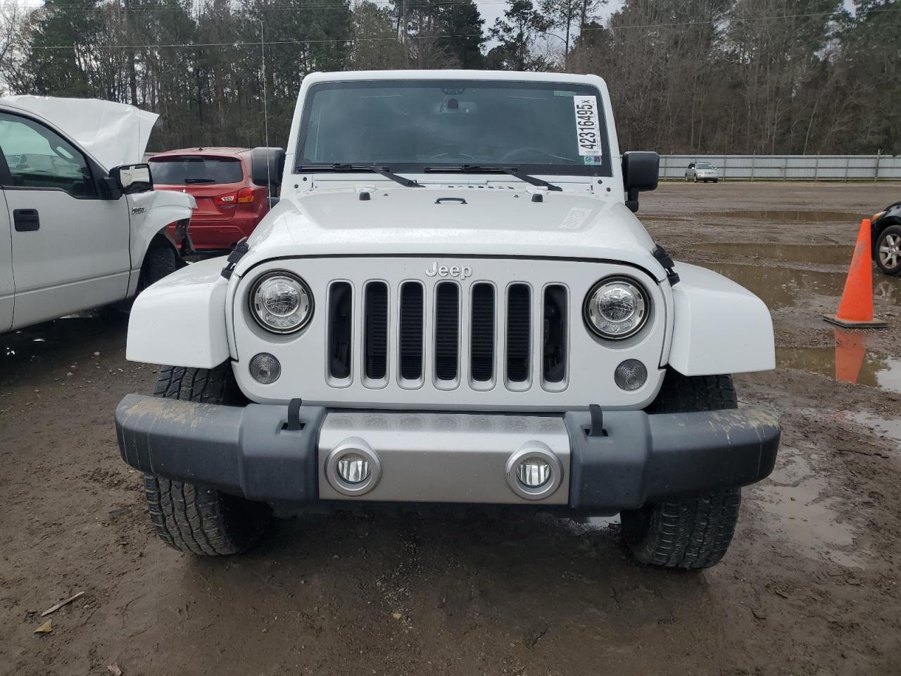 2017 Jeep Wrangler VIN 1C4BJWEG3HL695180 Copart auction photo, side damage thumbnail 5