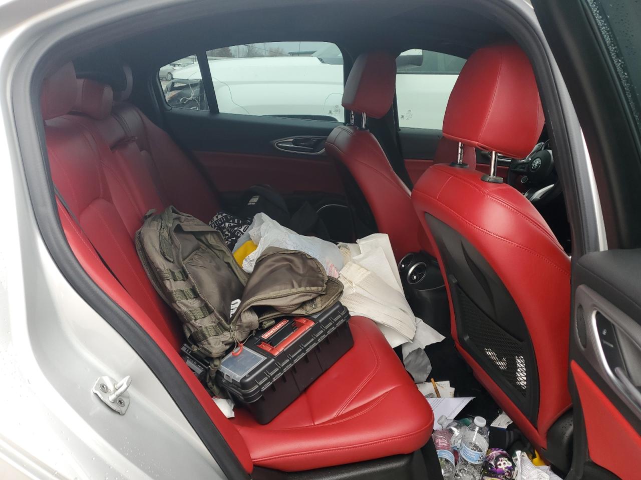 2020 Alfa Romeo Giulia VIN ZARFANAN0L7638975 Copart auction photo, vandalism damage thumbnail 10