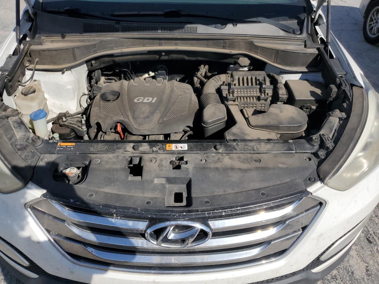 2014 Hyundai Santa Fe VIN 5XYZU3LB9EG162267 Copart auction photo, mechanical / front end damage thumbnail 12