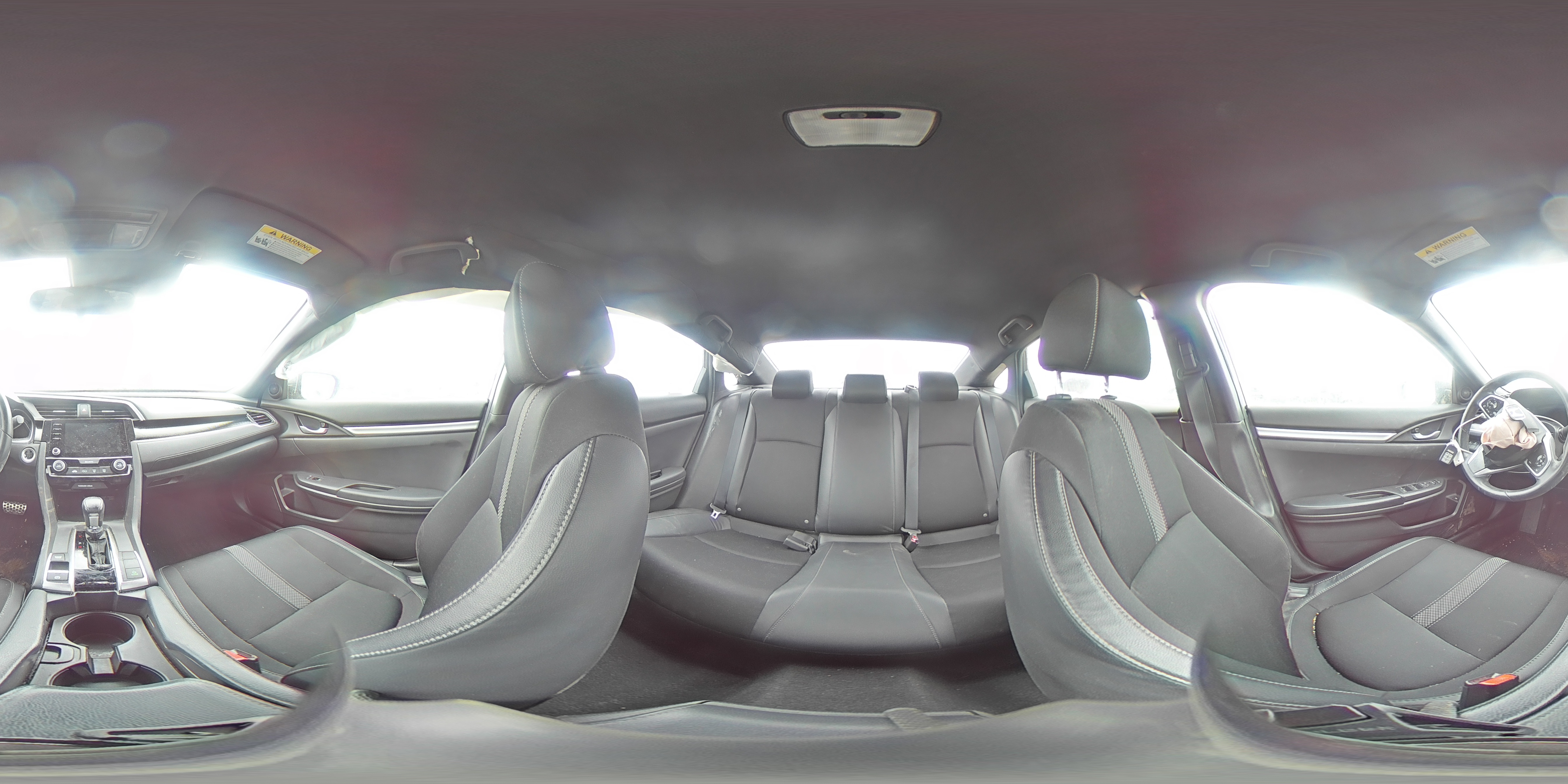 2019 Honda Civic VIN 2HGFC2F89KH584621 Copart auction photo, front end / rear end damage thumbnail 12