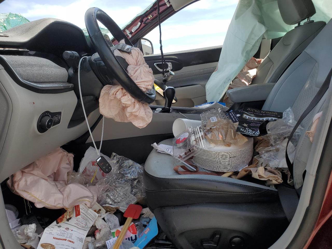 2022 Jeep Compass VIN 3C4NJDBB3NT122001 Copart auction photo, rollover damage thumbnail 7