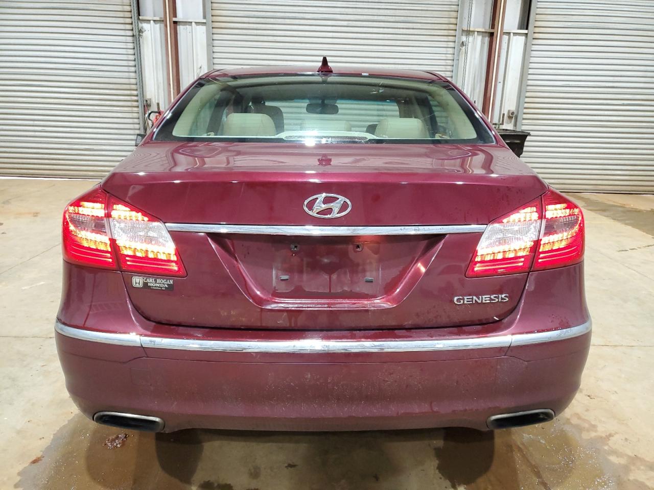 2012 Hyundai Genesis VIN KMHGC4DD2CU176972 Copart auction photo, front end / mechanical damage thumbnail 6