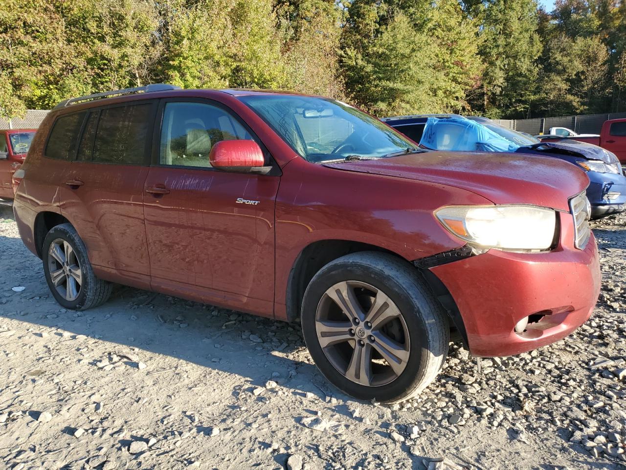 2009 Toyota Highlander VIN JTEES43AX92136774 Copart auction photo, front end damage thumbnail 4