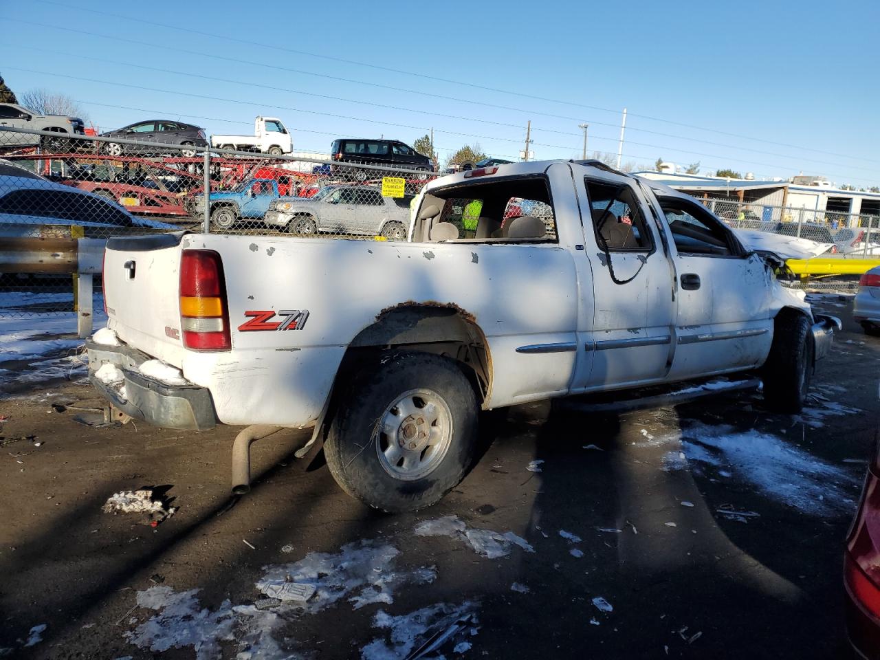 2000 GMC Sierra VIN 2GTEK19T2Y1242873 Copart auction photo, all over damage thumbnail 3