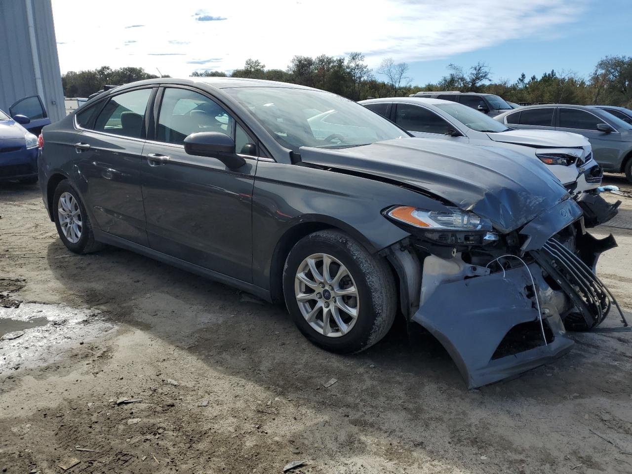 2015 Ford Fusion VIN 3FA6P0G74FR117636 Copart auction photo, front end damage thumbnail 4
