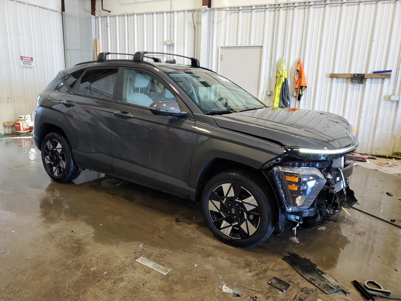 2024 Hyundai Kona VIN KM8HBCABXRU163075 Copart auction photo, front end / rear end damage thumbnail 4