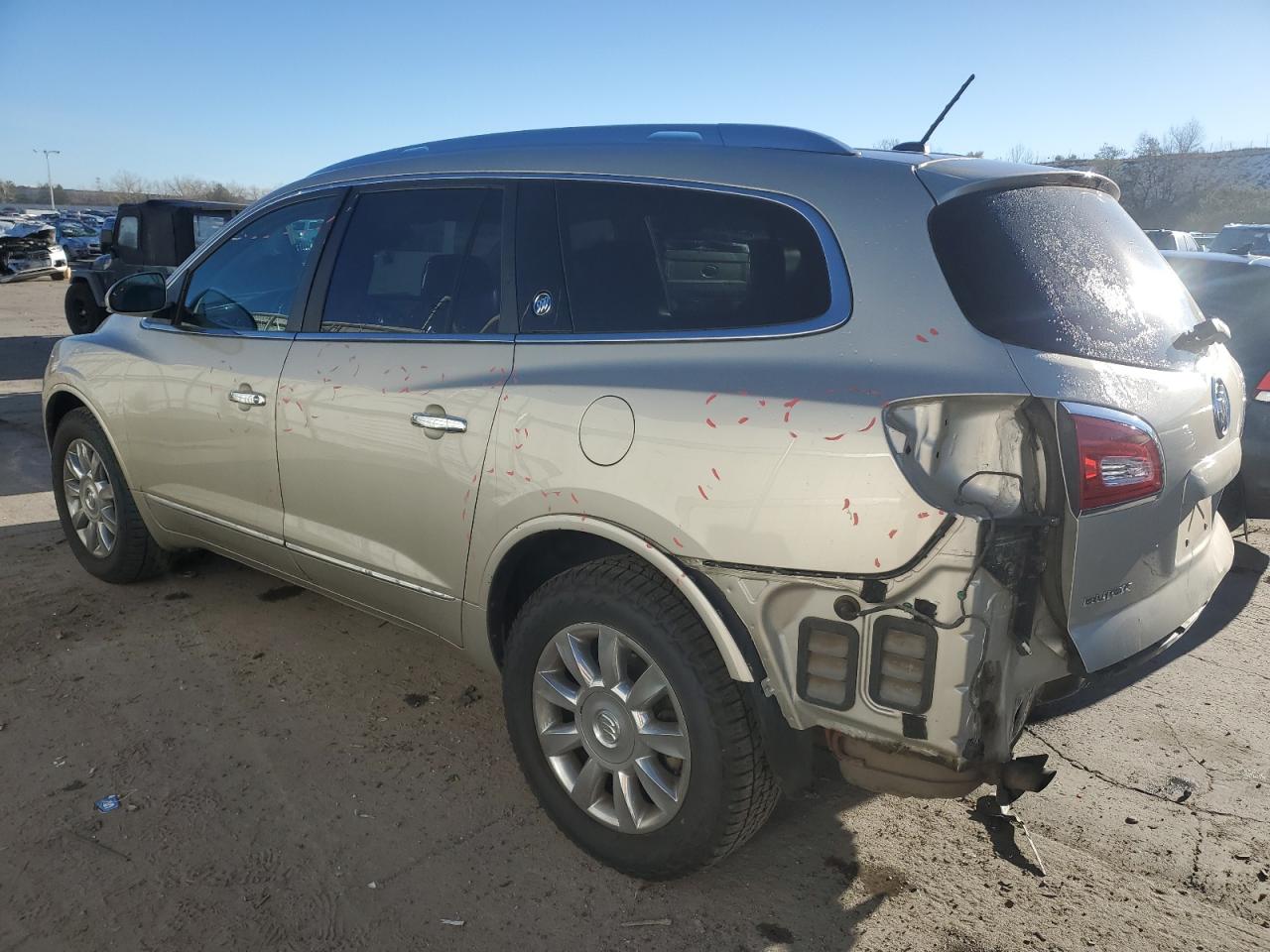 2013 Buick Enclave VIN 5GAKVCKD5DJ224796 Copart auction photo, rear end / hail damage thumbnail 2
