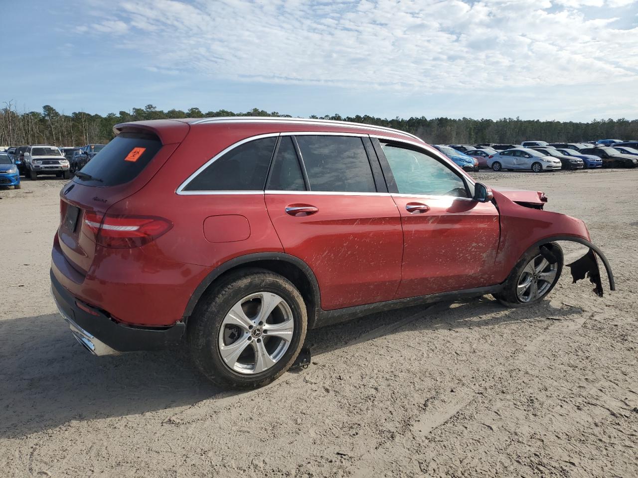 2018 Mercedes-Benz GLC VIN WDC0G4KB9JV051206 Copart auction photo, rollover / all over damage thumbnail 3