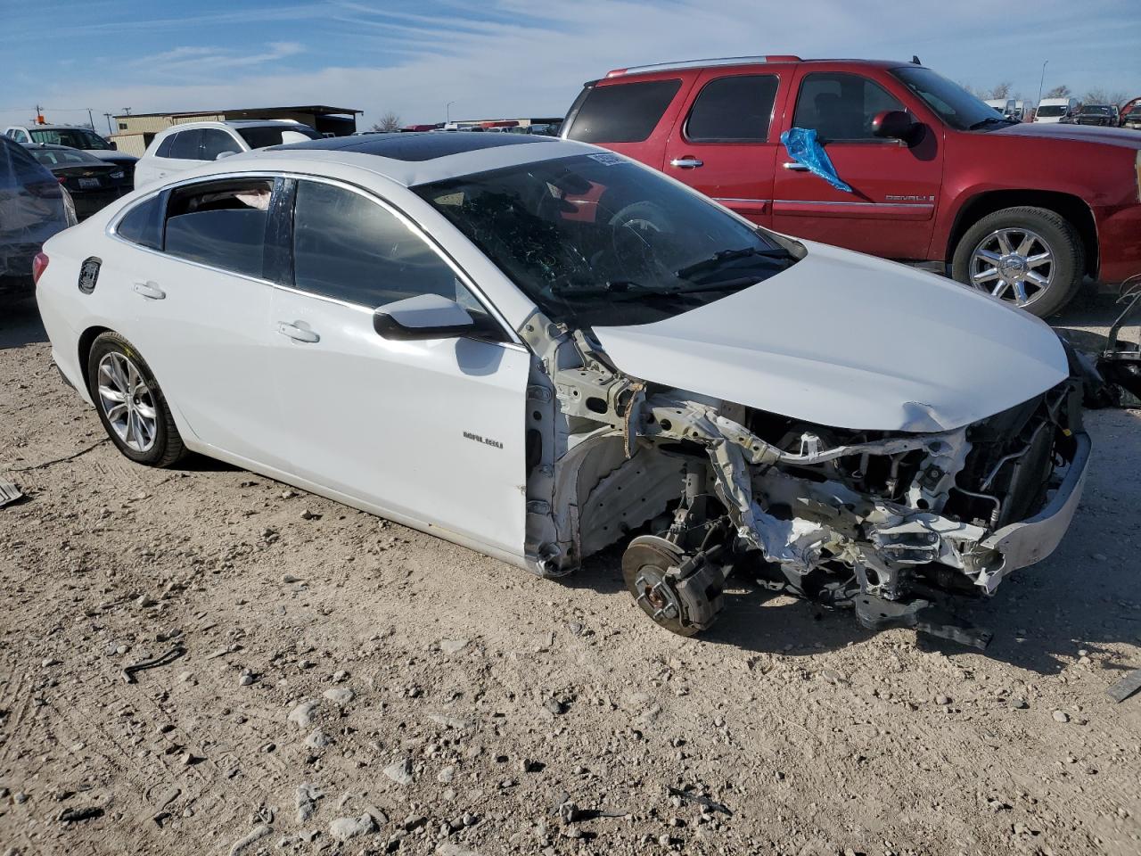 2019 Chevrolet Malibu VIN 1G1ZD5ST4KF142957 Copart auction photo, front end / undercarriage damage thumbnail 4