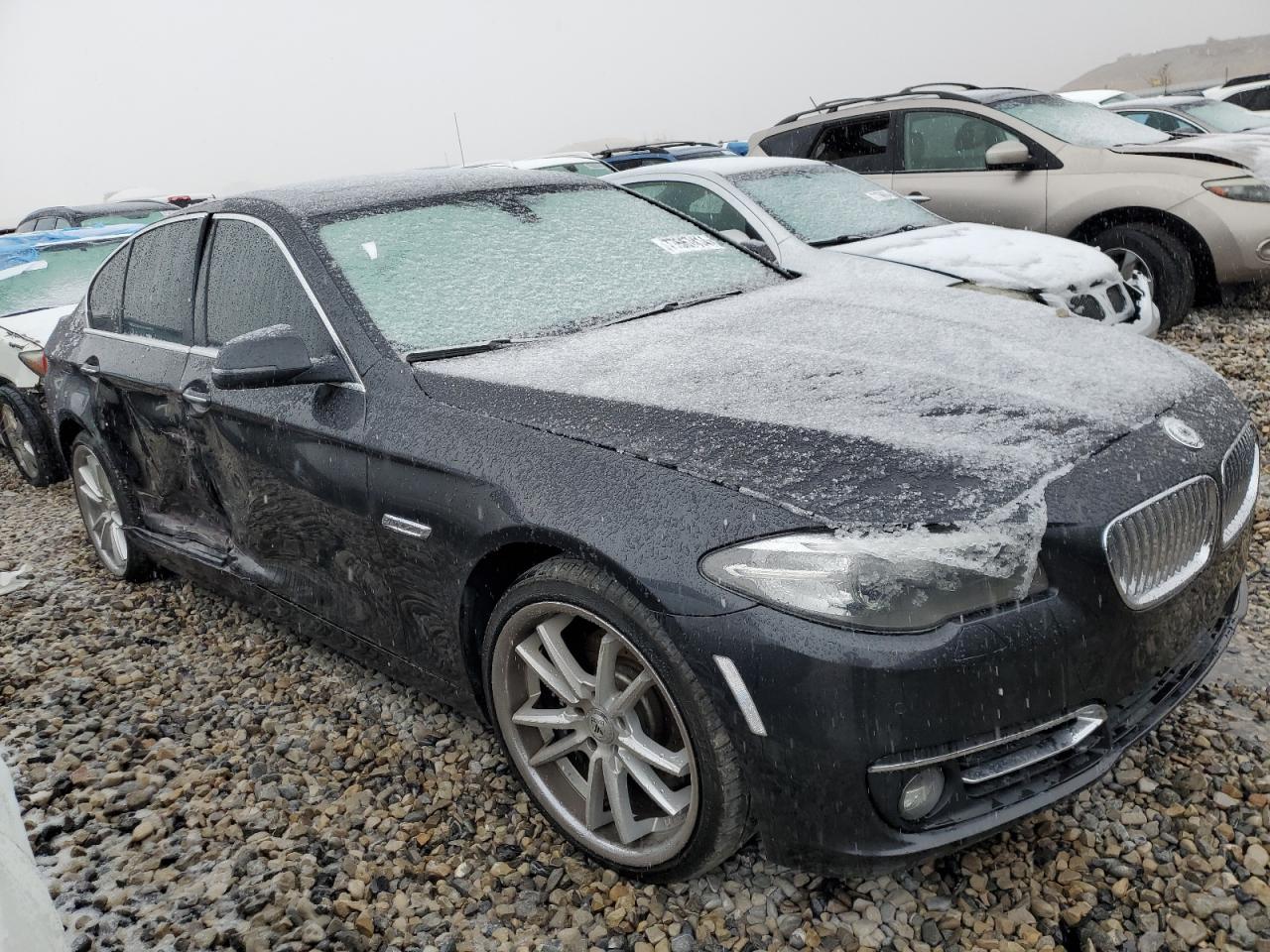 2016 BMW 5er VIN WBA5A7C58GG144641 Copart auction photo, side damage thumbnail 4