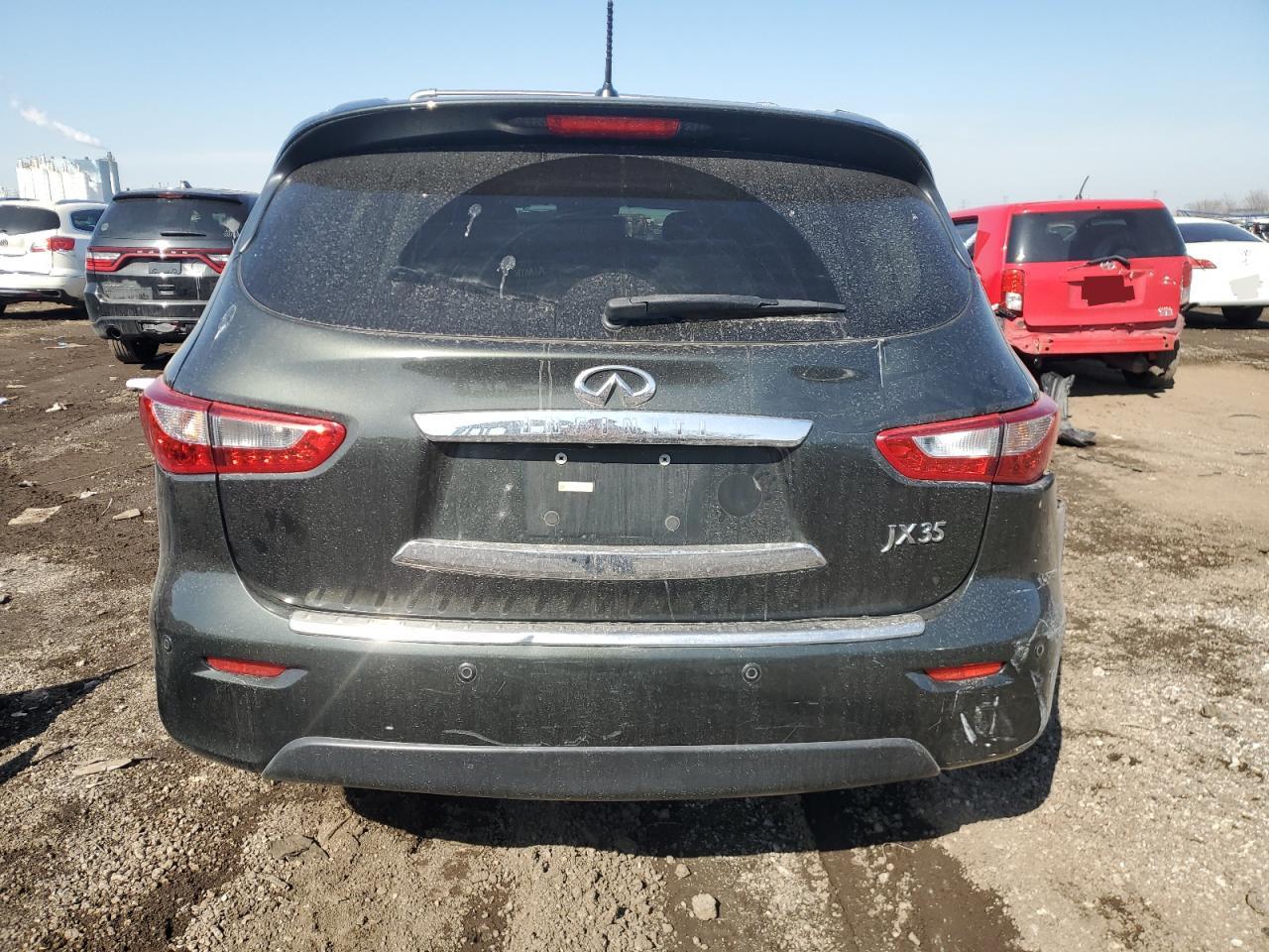 2013 Infiniti JX VIN 5N1AL0MM7DC339539 Copart auction photo, front end / side damage thumbnail 6